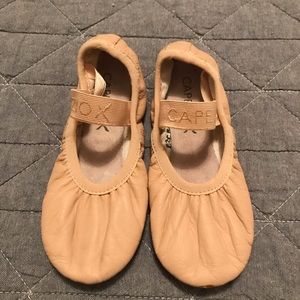 Capezio pink soft leather ballet shoes
